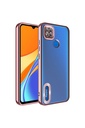 Xiaomi Redmi 10A Uyumlu Kılıf Kamera Korumalı Logo Gösteren Zore Omega Kapak