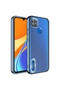 Xiaomi Redmi 10A Uyumlu Kılıf Kamera Korumalı Logo Gösteren Zore Omega Kapak