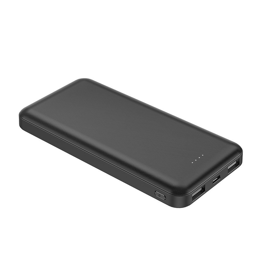 [RNZ-TA86766] Xipin PX102 Hızlı Şarj Özellikli LED Göstergeli Dual USB Taşınabilir Akıllı Powerbank 10000mAh (Siyah)