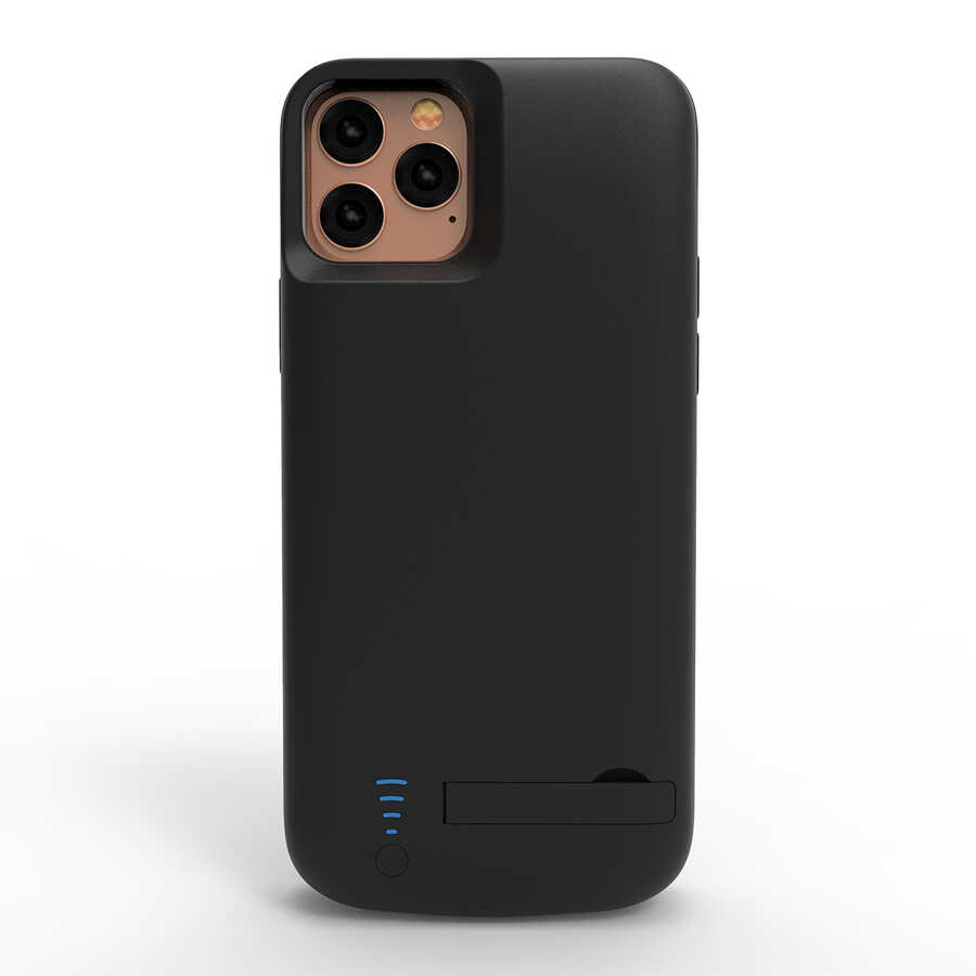 [RNZ-TA86697] Apple iPhone 11 Pro Uyumlu Zore Standlı Led Göstergeli Şarjlı Kılıf 5000mAh