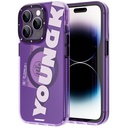 Apple iPhone 14 Pro Max Uyumlu Kılıf M-safe Şarj Özellikli Youngkit Binfen Serisi Yazı Temalı Kapak