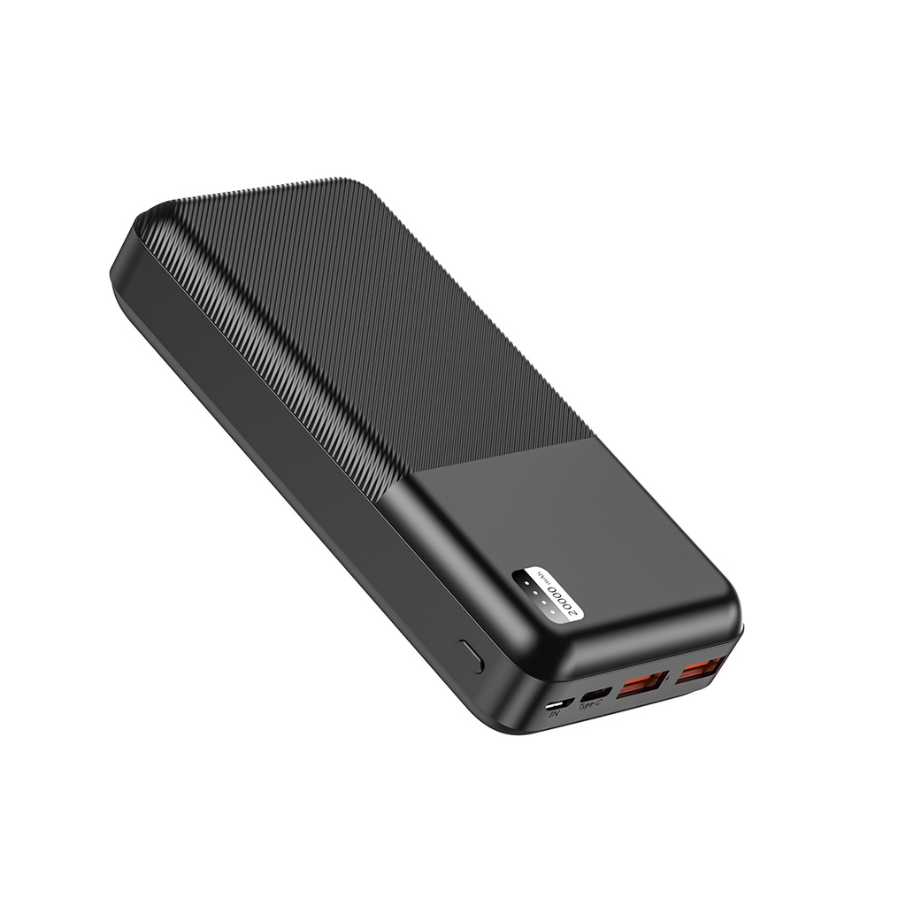 [RNZ-TA86772] Xipin PX722 Hızlı Şarj Özellikli LED Işık Göstergeli Dual USB Taşınabilir Powerbank 20000mAh (Siyah)