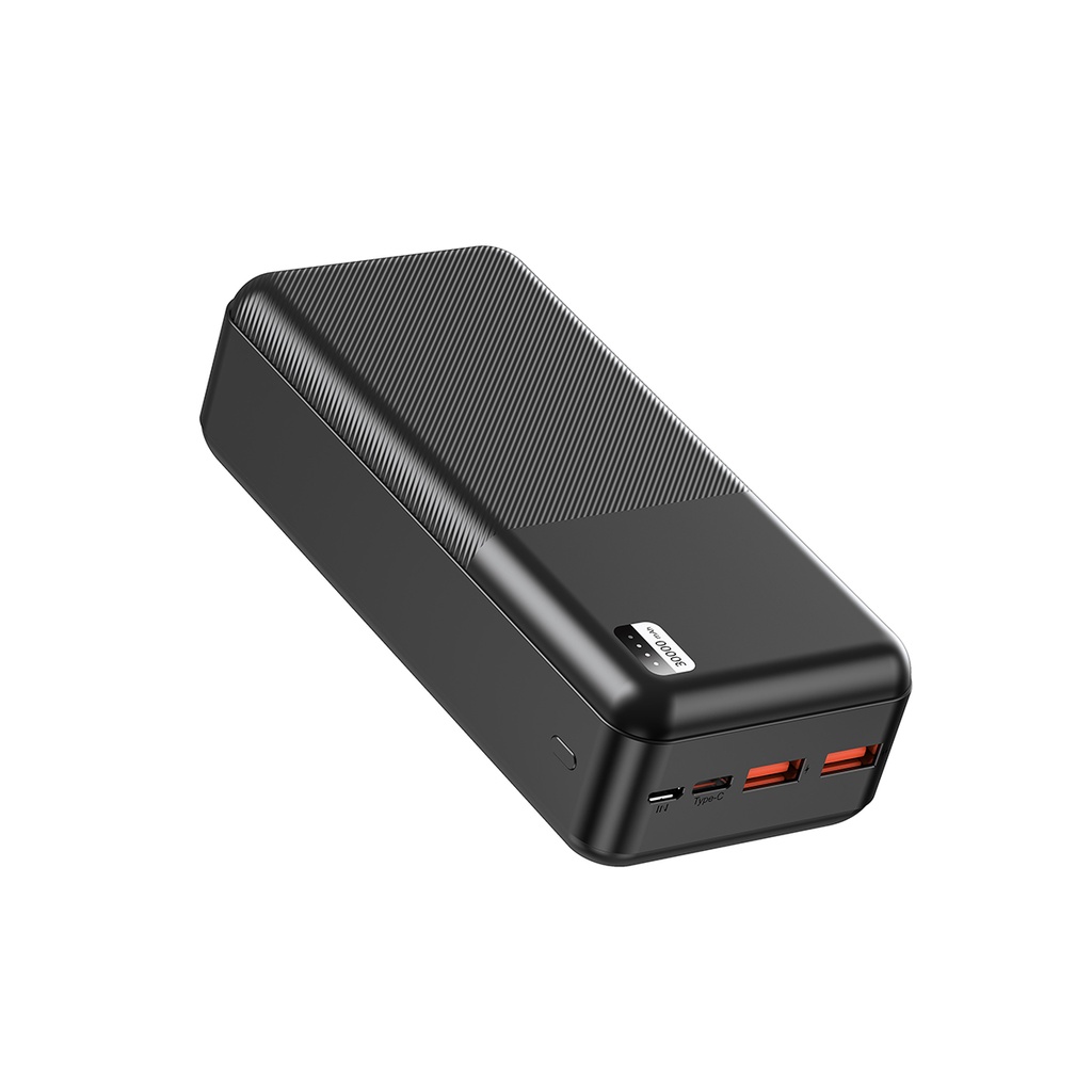 [RNZ-TA86774] Xipin PX723 Hızlı Şarj Özellikli LED Işık Göstergeli Dual USB Taşınabilir Powerbank 30000mAh (Siyah)