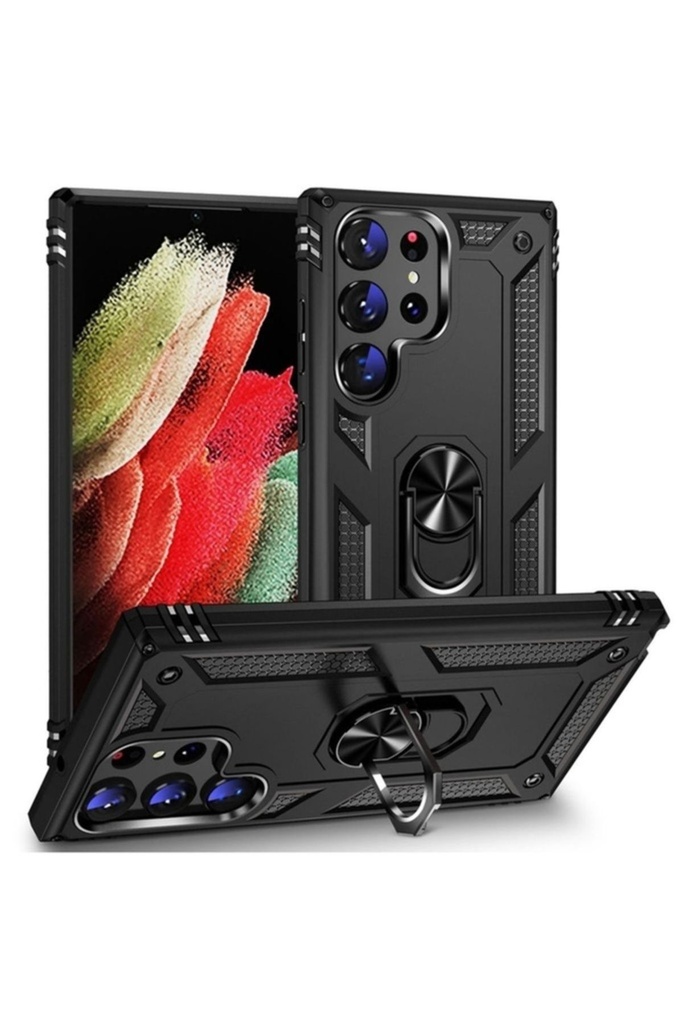 [RNZ-TA86973] Samsung Galaxy S23 Ultra Uyumlu Kılıf Zore Vega Kapak (Siyah)