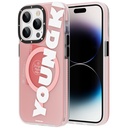 Apple iPhone 14 Pro Uyumlu Kılıf M-safe Şarj Özellikli Youngkit Binfen Serisi Yazı Temalı Kapak