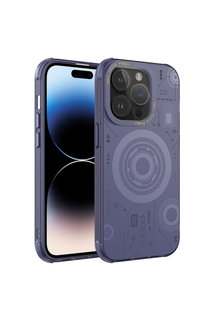 Apple iPhone 14 Pro Max Uyumlu Kılıf Zore Wireless Şarj Özellikli Desenli Hot Kapak