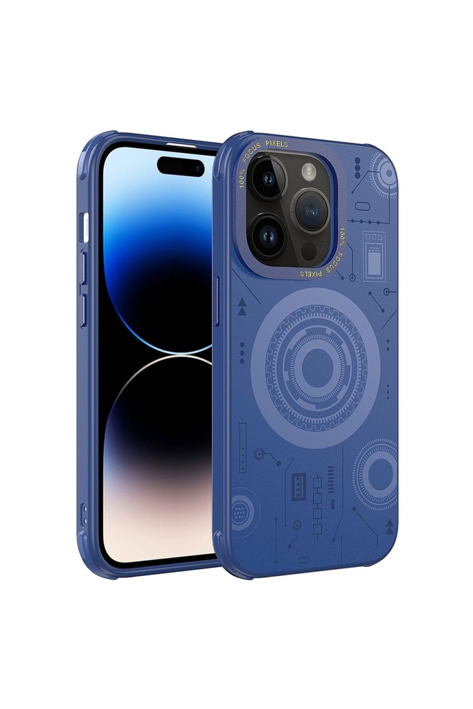 Apple iPhone 14 Pro Max Uyumlu Kılıf Zore Wireless Şarj Özellikli Desenli Hot Kapak