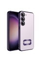 Samsung Galaxy S23 Uyumlu Kılıf Kamera Korumalı Logo Gösteren Zore Omega Kapak