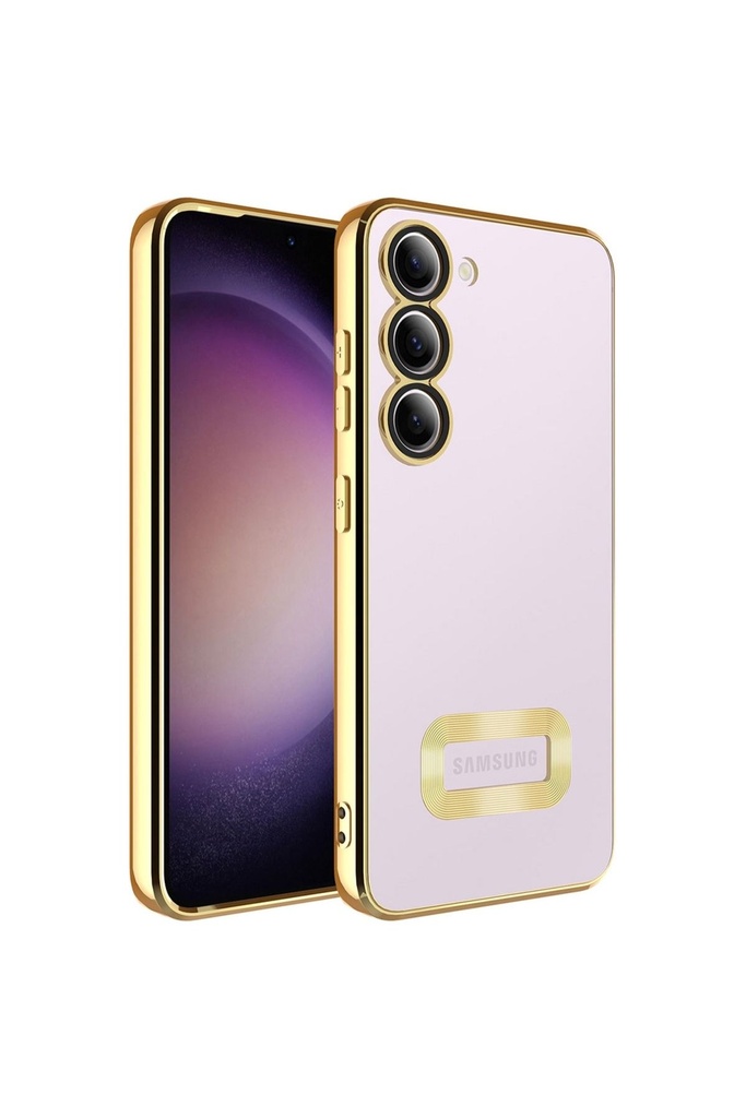 Samsung Galaxy S23 Uyumlu Kılıf Kamera Korumalı Logo Gösteren Zore Omega Kapak