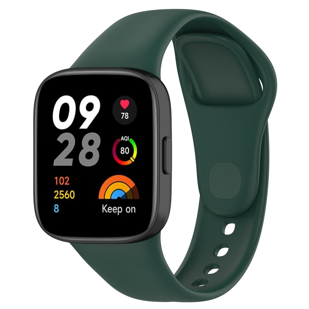 Xiaomi Redmi Watch 3 Uyumlu Kordon Silikon Spor Görünümlü Yumuşak Zore KRD-81 Kayış