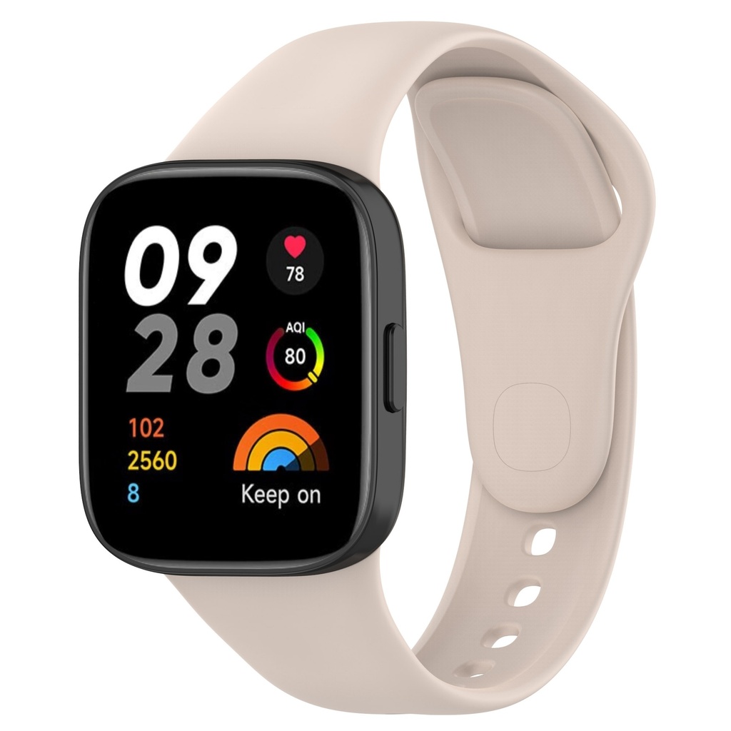 Xiaomi Redmi Watch 3 Uyumlu Kordon Silikon Spor Görünümlü Yumuşak Zore KRD-81 Kayış