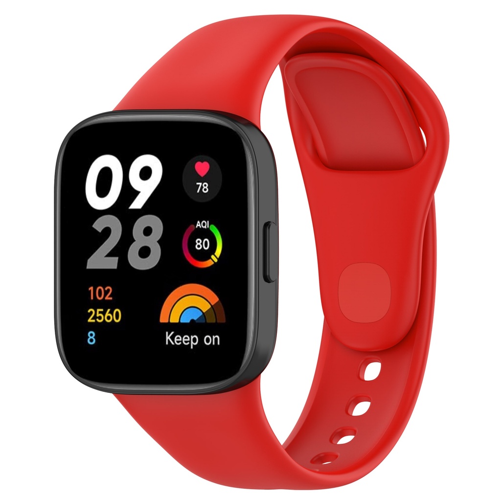 Xiaomi Redmi Watch 3 Uyumlu Kordon Silikon Spor Görünümlü Yumuşak Zore KRD-81 Kayış