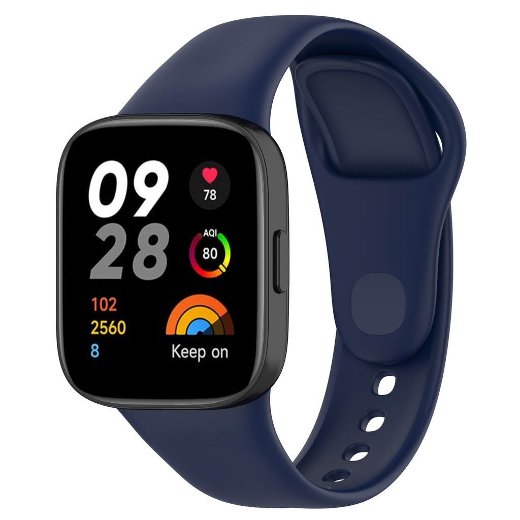 Xiaomi Redmi Watch 3 Uyumlu Kordon Silikon Spor Görünümlü Yumuşak Zore KRD-81 Kayış