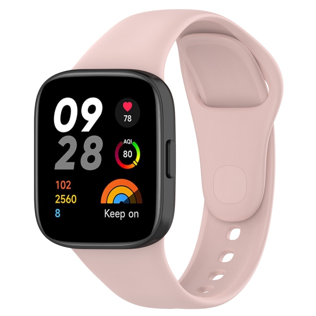 Xiaomi Redmi Watch 3 Uyumlu Kordon Silikon Spor Görünümlü Yumuşak Zore KRD-81 Kayış