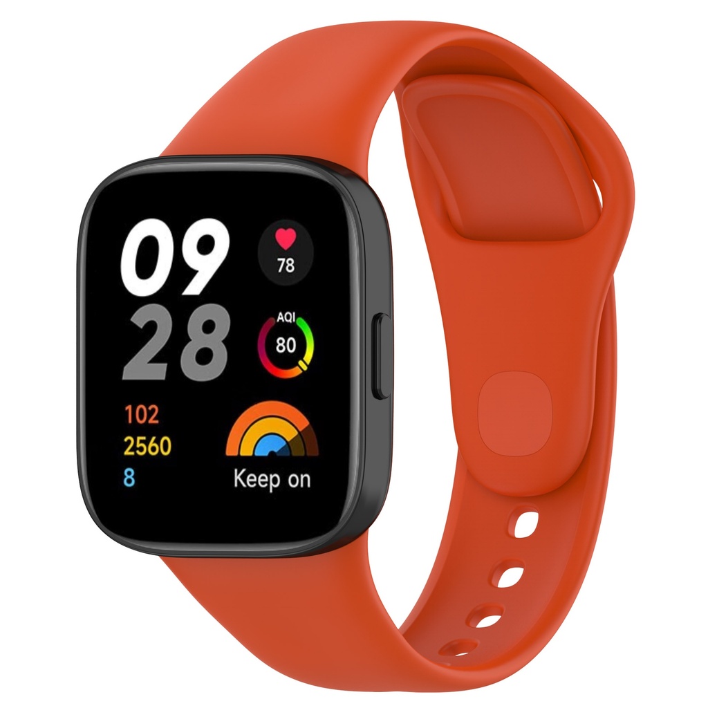 Xiaomi Redmi Watch 3 Uyumlu Kordon Silikon Spor Görünümlü Yumuşak Zore KRD-81 Kayış