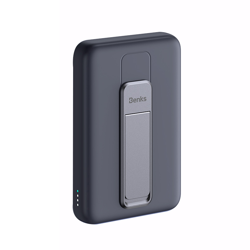 [RNZ-TA89504] Benks MP08 M-safe Magnetik Standlı İnce Tasarımlı Powerbank 10000mAh (Siyah)