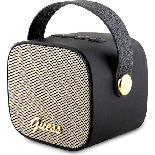 Guess Orjinal Lisanslı Askılı PU Deri Yazı Logolu 5W Bluetooth Speaker