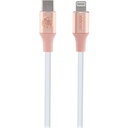 Guess Orjinal Lisanslı 4G ve Yazı Logolu Aydınlatmalı Kablo Ucu Hızlı Şarj Özellikli Type-C To Lightning PD Kablo 3A 1.5m