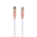 Guess Orjinal Lisanslı 4G ve Yazı Logolu Aydınlatmalı Kablo Ucu Hızlı Şarj Özellikli Type-C To Lightning PD Kablo 3A 1.5m