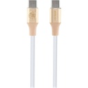 Guess Orjinal Lisanslı 4G ve Yazı Logolu Aydınlatmalı Kablo Ucu Hızlı Şarj Özellikli Type-C To Type-C PD Kablo 3A 1.5m