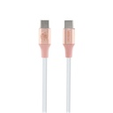 Guess Orjinal Lisanslı 4G ve Yazı Logolu Aydınlatmalı Kablo Ucu Hızlı Şarj Özellikli Type-C To Type-C PD Kablo 3A 1.5m