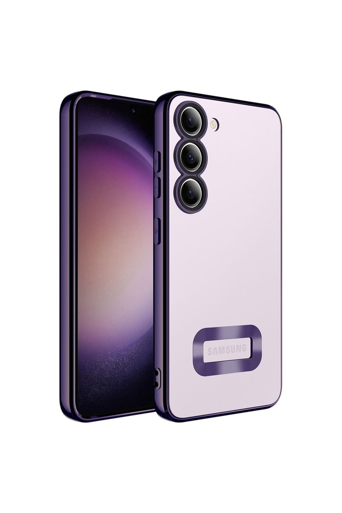 Samsung Galaxy S23 Plus Uyumlu Kılıf Kamera Korumalı Logo Gösteren Zore Omega Kapak