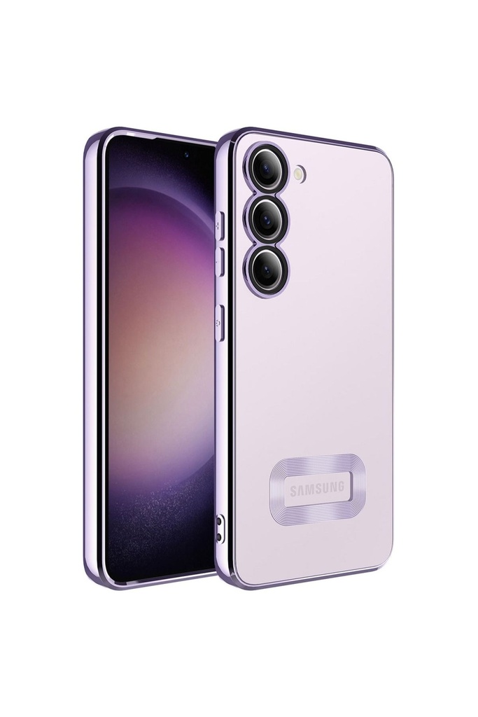 Samsung Galaxy S23 Plus Uyumlu Kılıf Kamera Korumalı Logo Gösteren Zore Omega Kapak