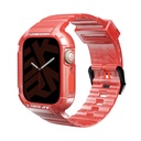 Apple Watch 44mm Uyumlu SkinArma Saido Sert PC Kasa Koruyuculu Silikon Kordon