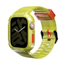 Apple Watch 44mm Uyumlu SkinArma Saido Sert PC Kasa Koruyuculu Silikon Kordon