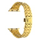 Apple Watch 42mm Uyumlu Kordon Paslanmaz Metal Çift Renkli Zore KRD-83 Kayış