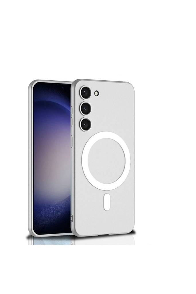 Samsung Galaxy S23 Plus Uyumlu Kılıf Wireless Şarj Özellikli Zore Kıpta M-safe Silikon Kapak