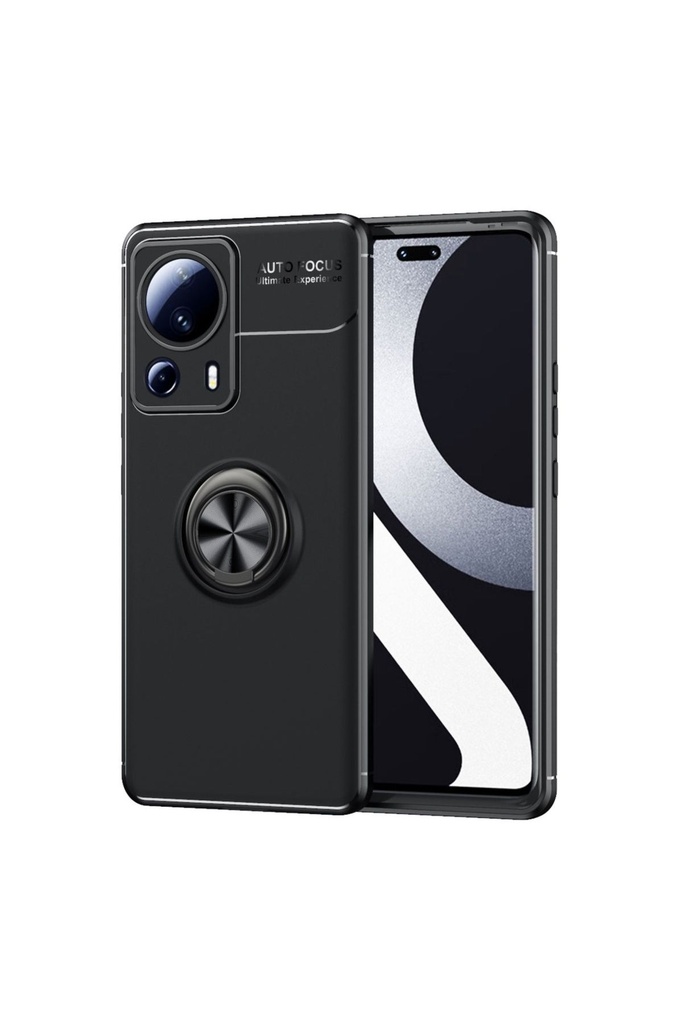 [RNZ-TA87161] Xiaomi Mi 13 Lite Uyumlu Kılıf Zore Ravel Silikon Kapak (Siyah)