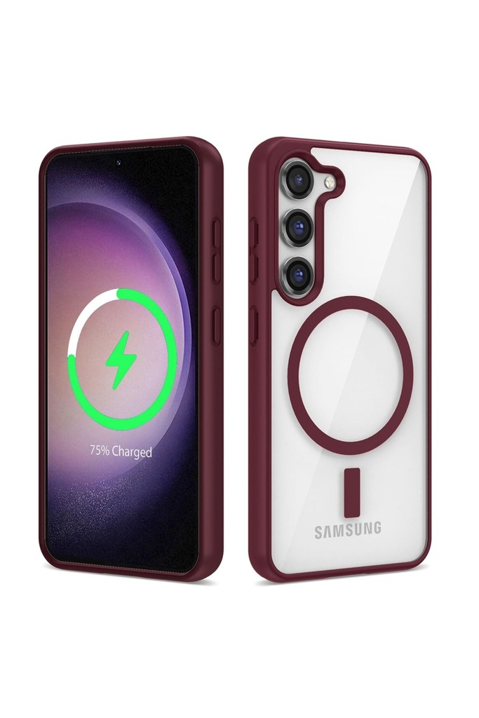 Samsung Galaxy S23 Plus Uyumlu Kılıf M-safe Wireless Şarj Özellikli Silikon Zore Ege Kapak