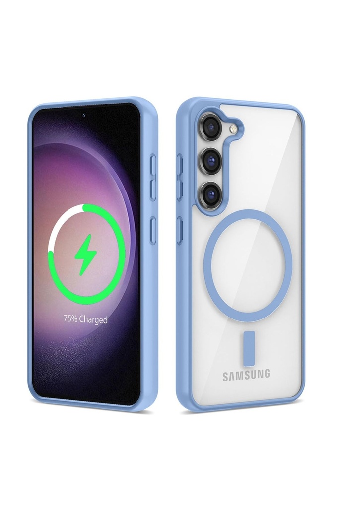 Samsung Galaxy S23 Plus Uyumlu Kılıf M-safe Wireless Şarj Özellikli Silikon Zore Ege Kapak