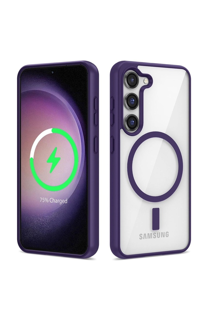 Samsung Galaxy S23 Plus Uyumlu Kılıf M-safe Wireless Şarj Özellikli Silikon Zore Ege Kapak