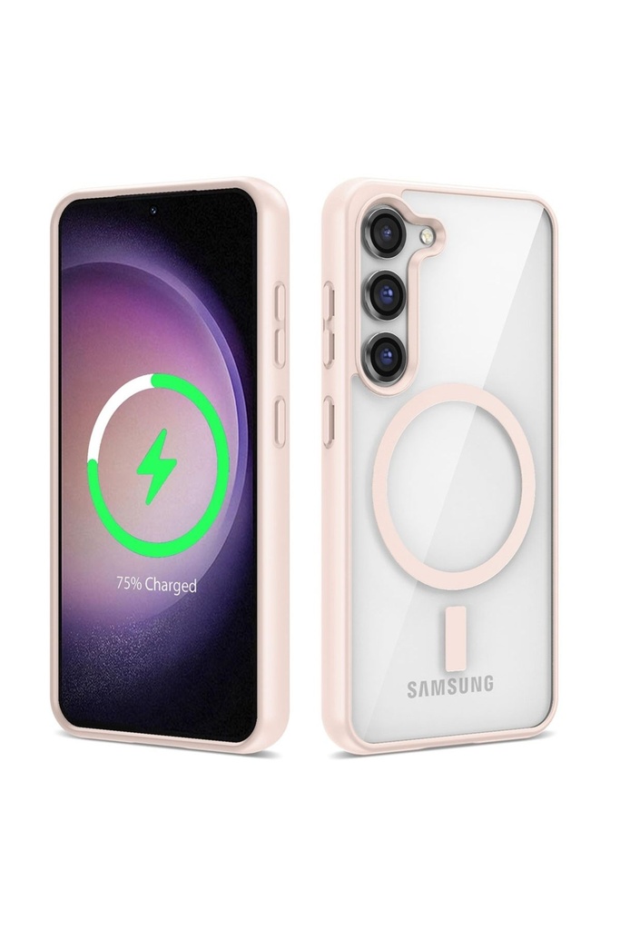 Samsung Galaxy S23 Plus Uyumlu Kılıf M-safe Wireless Şarj Özellikli Silikon Zore Ege Kapak