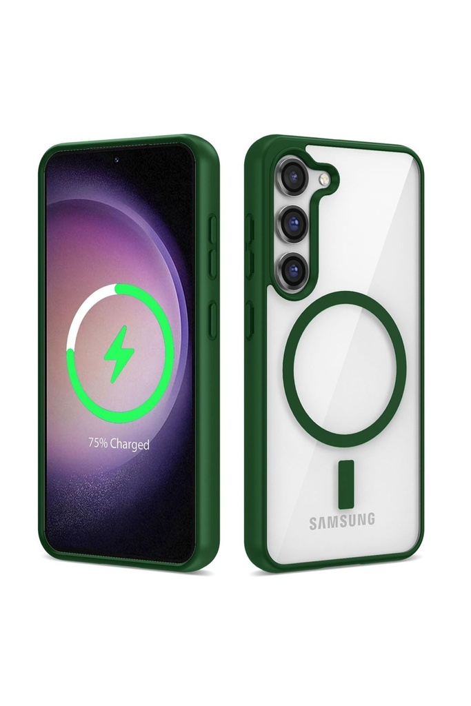 Samsung Galaxy S23 Plus Uyumlu Kılıf M-safe Wireless Şarj Özellikli Silikon Zore Ege Kapak