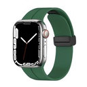 Apple Watch 7 41mm Uyumlu Kordon Silikon Metal Mıknatıslı Toka Zore KRD-84 Kayış