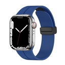 Apple Watch 7 41mm Uyumlu Kordon Silikon Metal Mıknatıslı Toka Zore KRD-84 Kayış