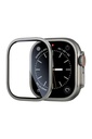 Apple Watch Ultra 49mm Uyumlu Zore ALM-01 Metal Çerçeveli Ekran Koruyucu