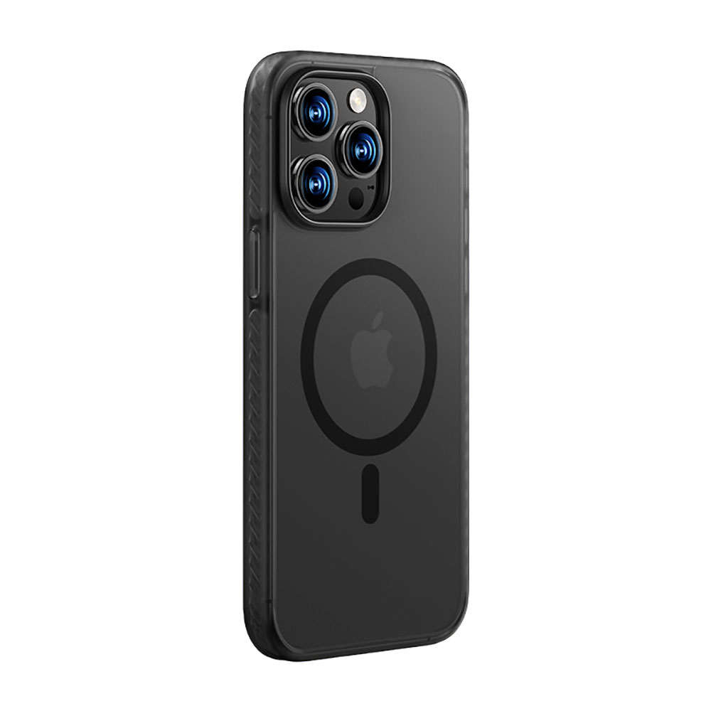 [RNZ-TA88904] Apple iPhone 14 Pro Max Uyumlu Kılıf M-safe Şarj Özellikli Benks Lucid Armor Kapak (Siyah)