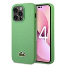 Apple iPhone 14 Pro Uyumlu Kılıf Lacoste Orjinal Lisanslı PU Pike Desenli Arka Yüzey İkonik Timsah Dokuma Logolu Kapak