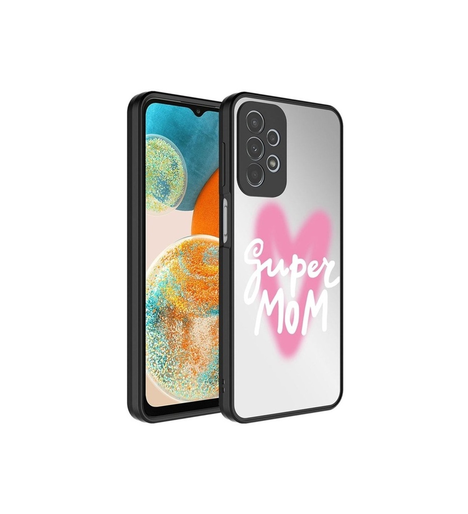 Samsung Galaxy A53 5G Uyumlu Kılıf Aynalı Desenli Kamera Korumalı Parlak Zore Mirror Kapak