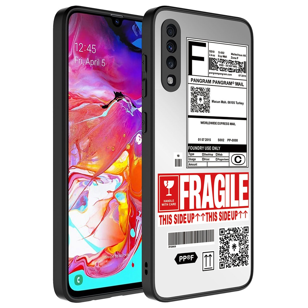 Samsung Galaxy A50 Uyumlu Kılıf Aynalı Desenli Kamera Korumalı Parlak Zore Mirror Kapak