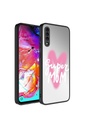 Samsung Galaxy A50 Uyumlu Kılıf Aynalı Desenli Kamera Korumalı Parlak Zore Mirror Kapak
