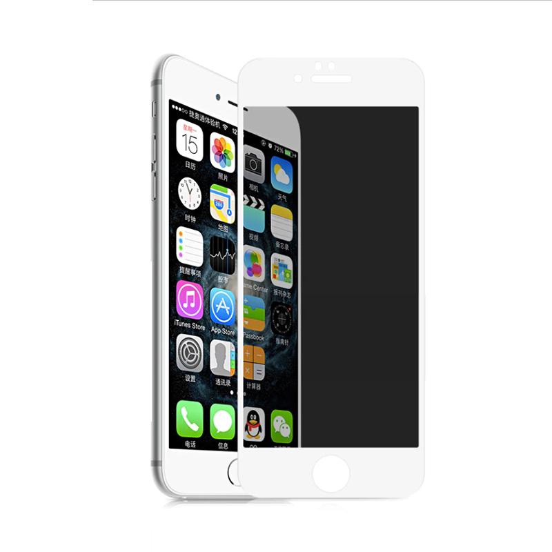 [RNZ-TA87317] Apple iPhone 8 Uyumlu Zore Rika Premium Privacy Temperli Cam Ekran Koruyucu