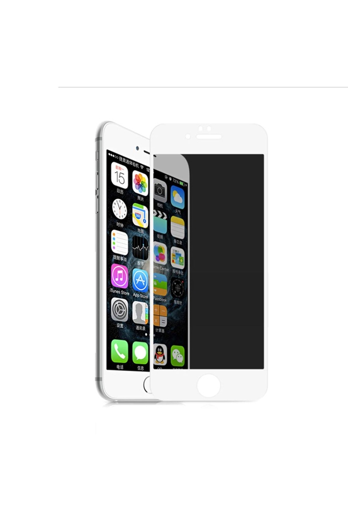 Apple iPhone 7 Plus Uyumlu Zore Rika Premium Privacy Temperli Cam Ekran Koruyucu
