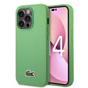 Apple iPhone 14 Pro Max Uyumlu Kılıf Lacoste Orjinal Lisanslı PU Pike Desenli Arka Yüzey İkonik Timsah Dokuma Logolu Kapak