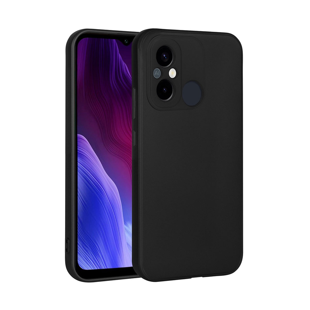 [RNZ-TA87352] Xiaomi Redmi 12C Uyumlu Kılıf Zore Premier Silikon Kapak (Siyah)