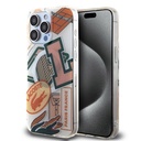 Apple iPhone 15 Pro Max Uyumlu Kılıf Lacoste Orjinal Lisanslı M-safe Şarj Özellikli Çift Katmanlı Yamalar Desenli Kapak